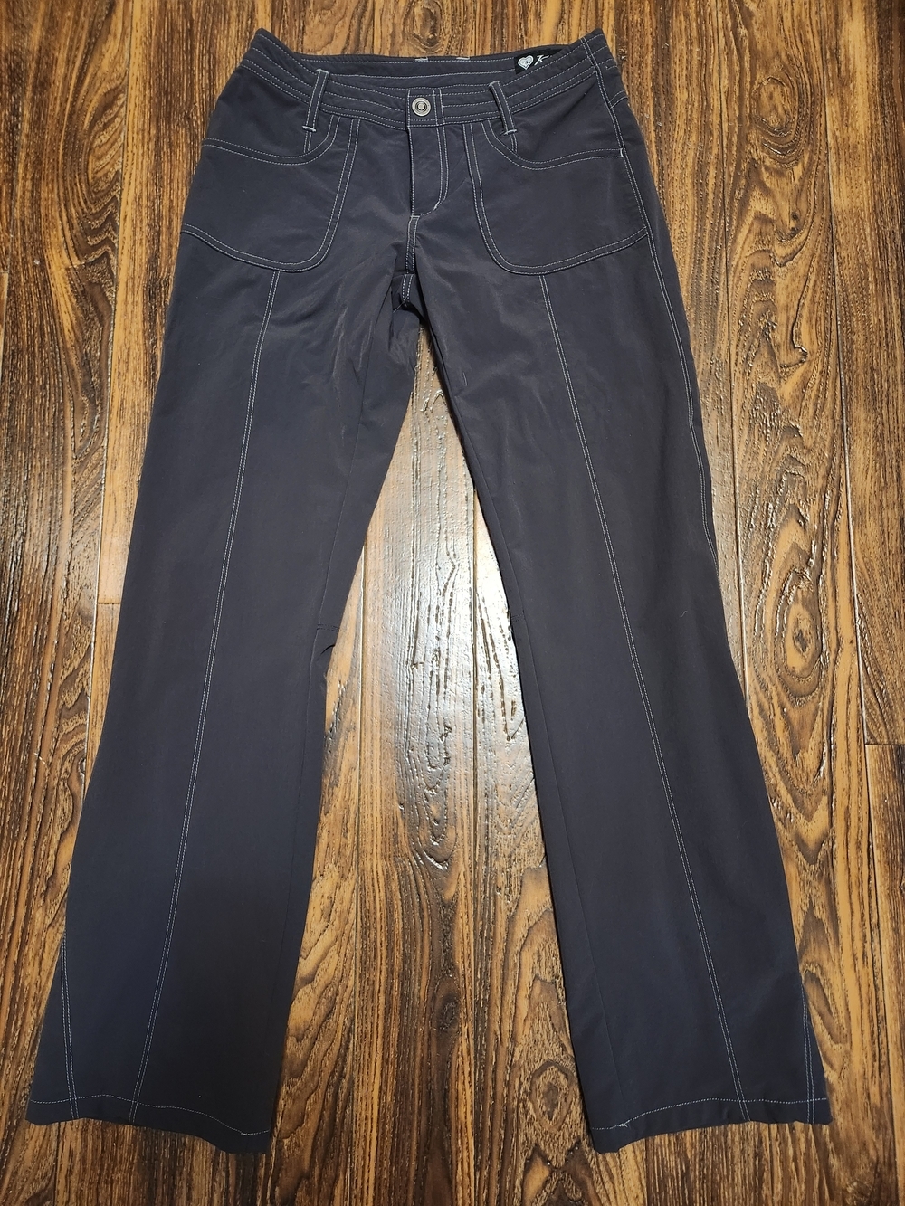 KUHL Straight-Leg Outdoor Pants in Dark Gray Sz 4 Reg EUC